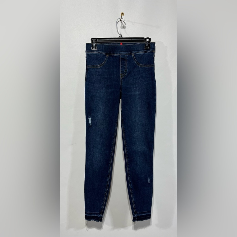 SPANX Pull On Blue Skinny Jeans Women’s Size Small‎ Inseam 27”